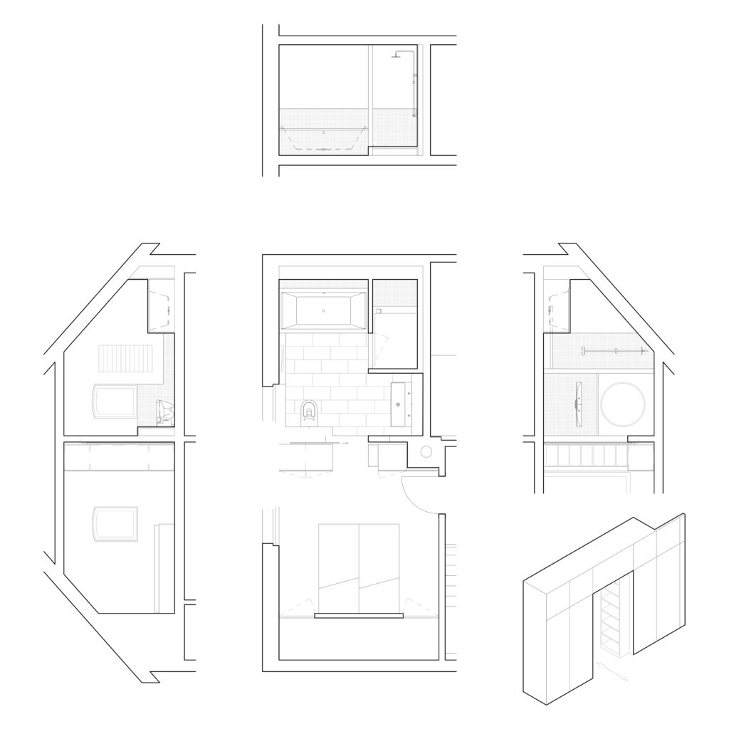 Schlafzimmer und Elternbad
